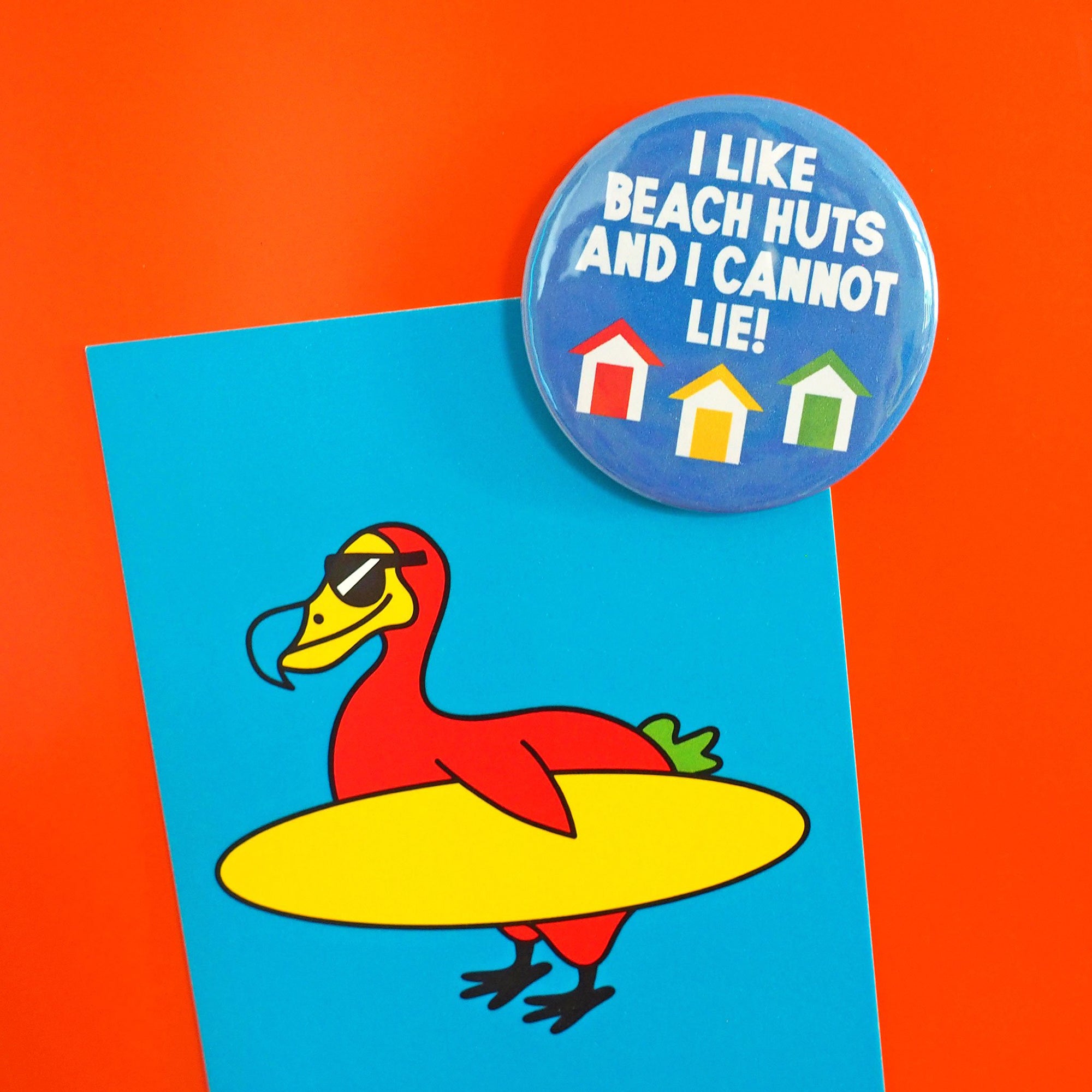 Beach Huts fridge magnet - Inspired 