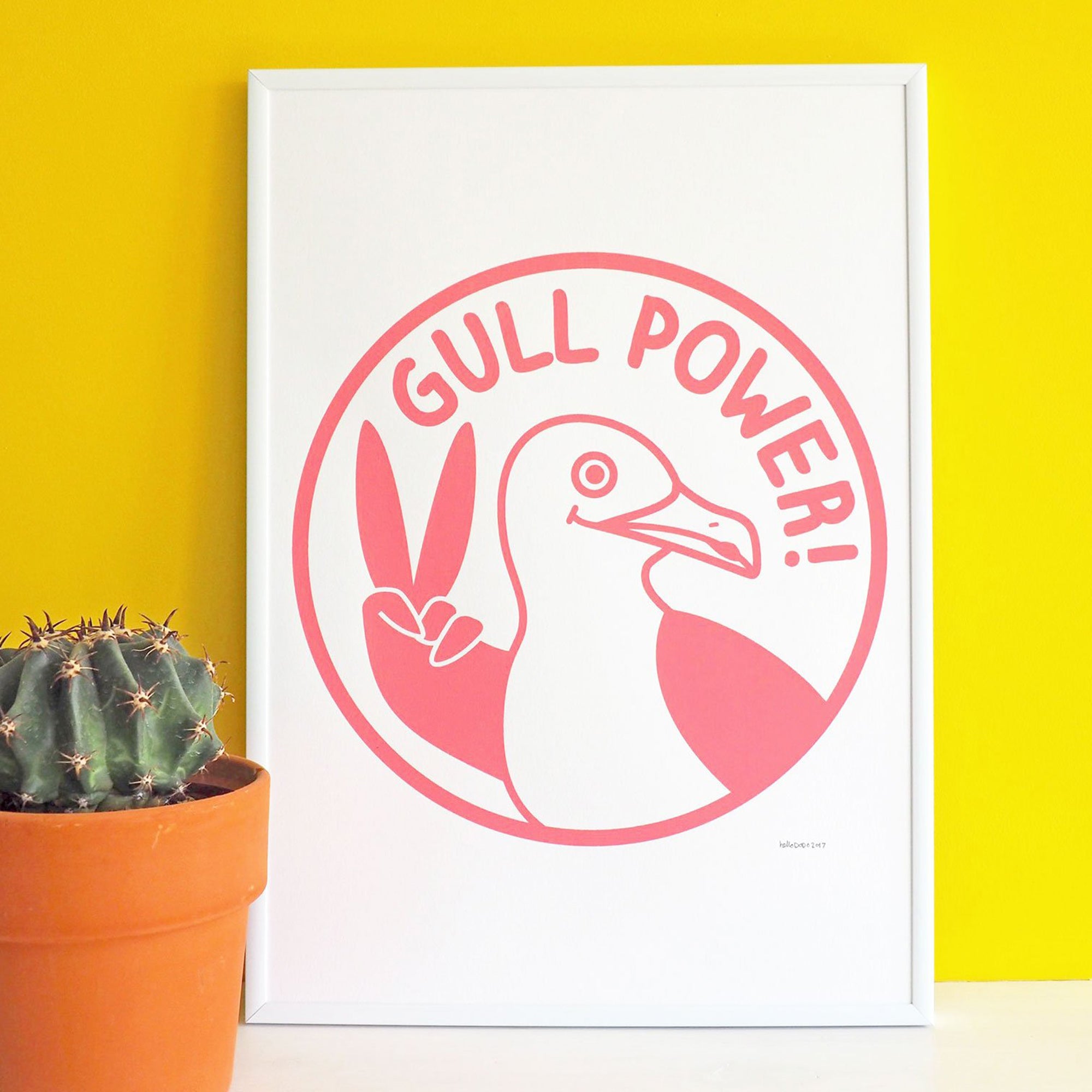 Gull Power screen print - Inspired 
