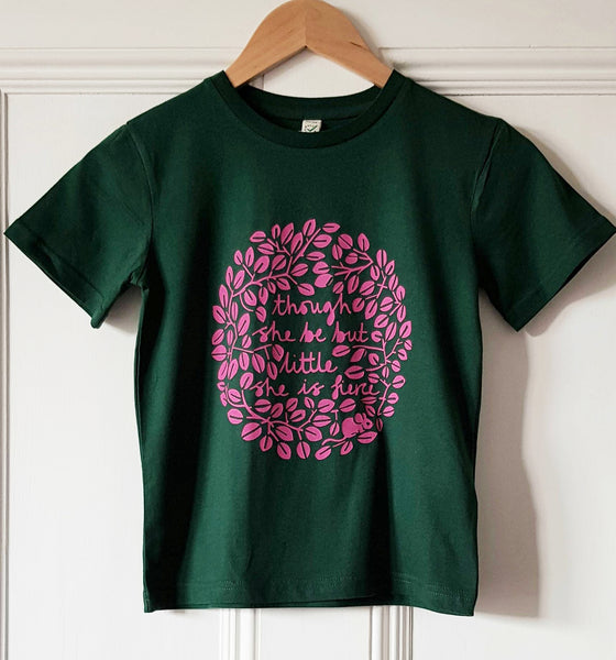 Though She May Be Little kids t-shirt