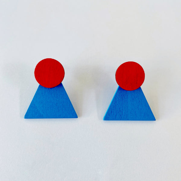 Pip Red & blue studs
