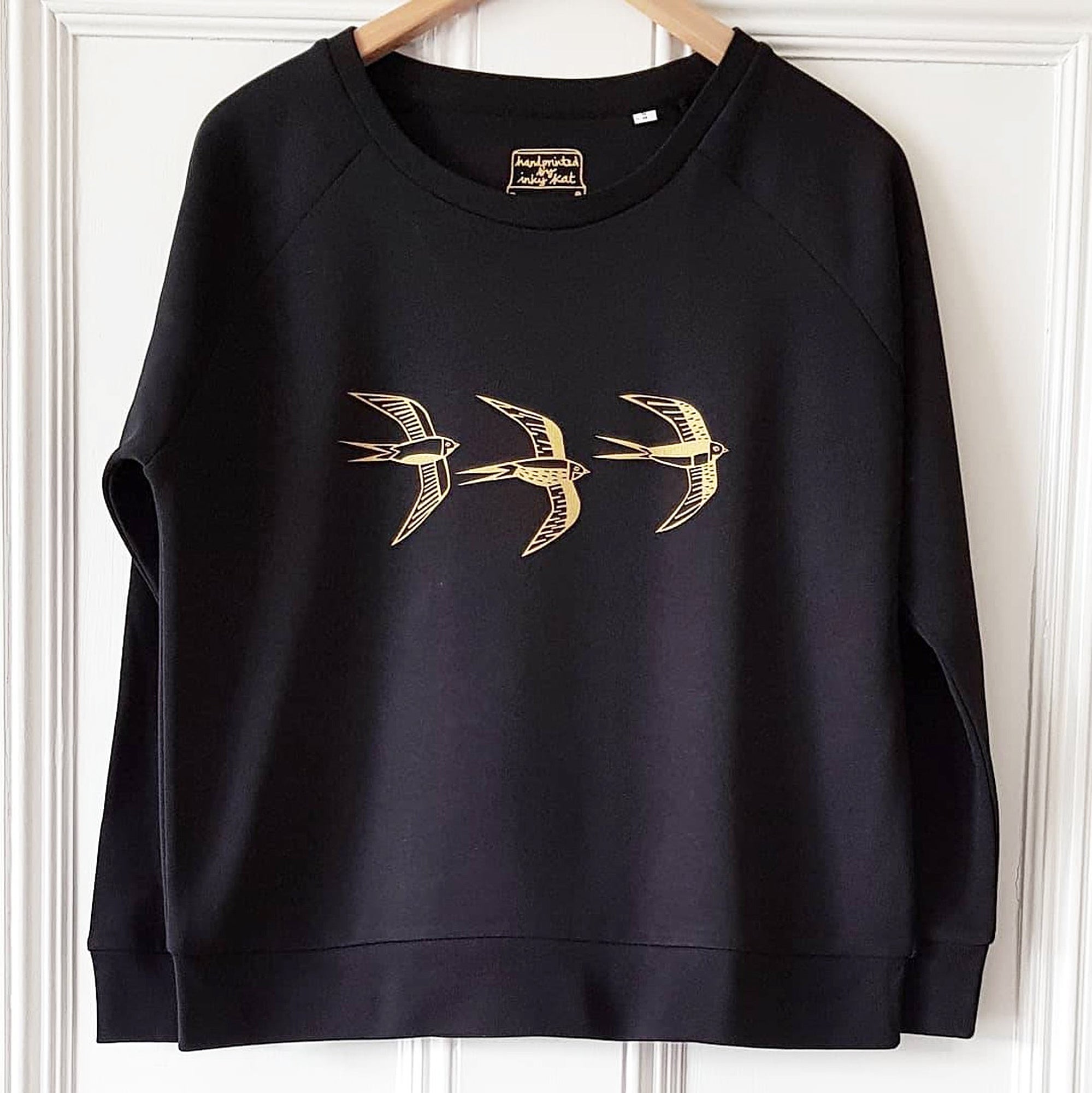 Swallow design ladies sweatshirt