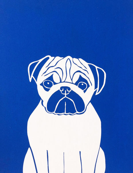 Pug screen print