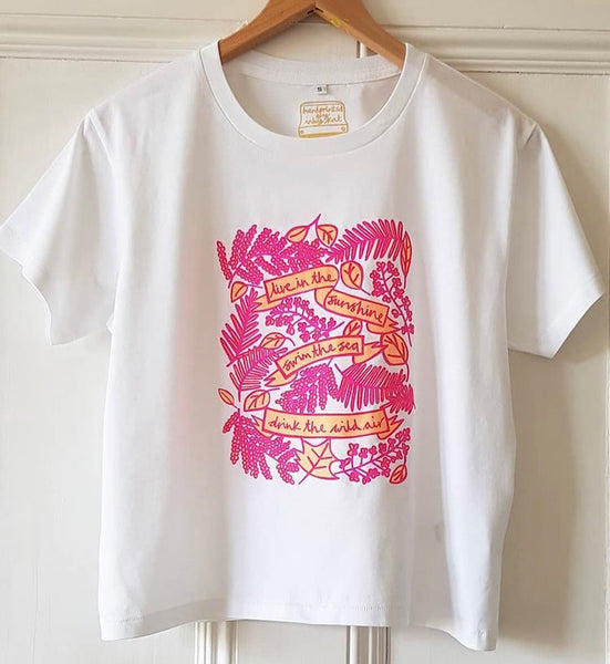 Live In The Sunshine slouchy ladies t-shirt