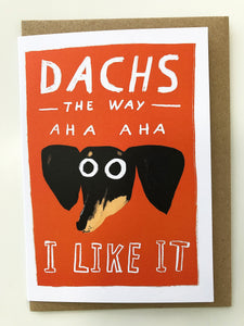 Dachs The Way greetings card