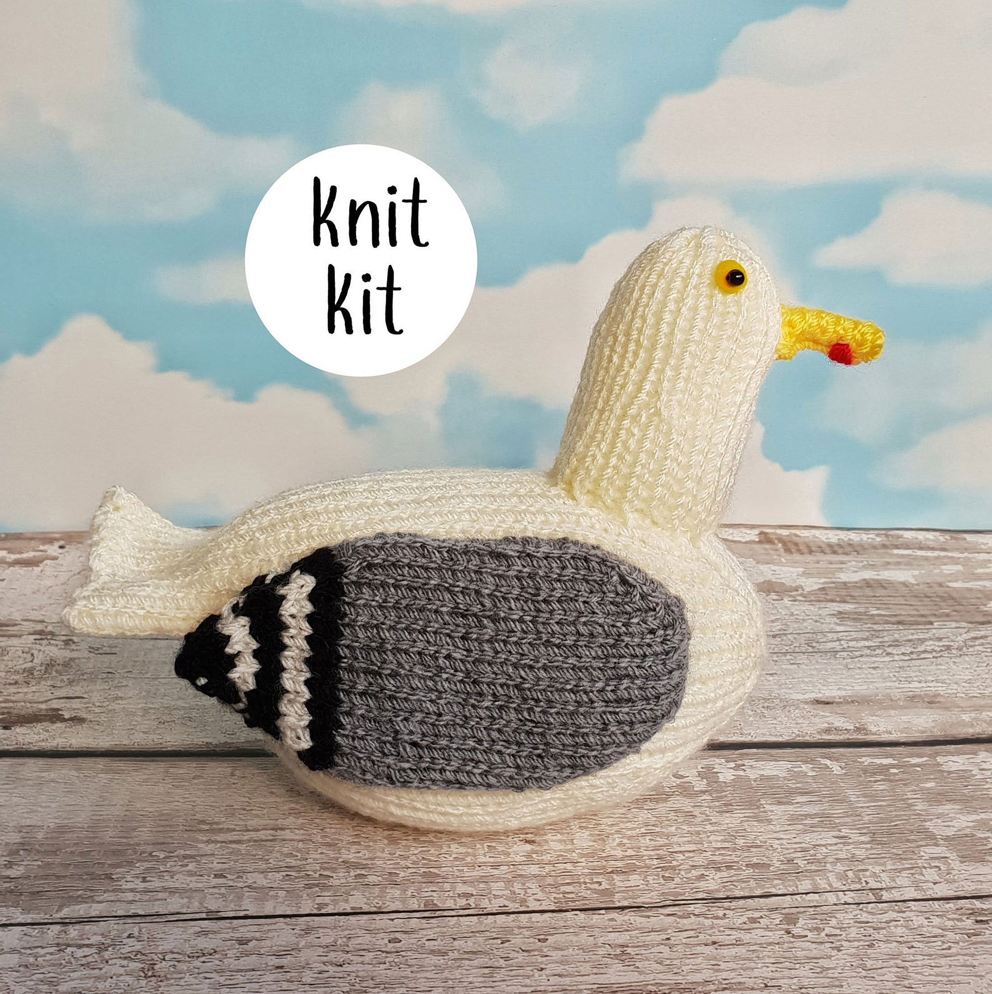 Big Jeff seagull knit kit