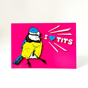 I love tits card