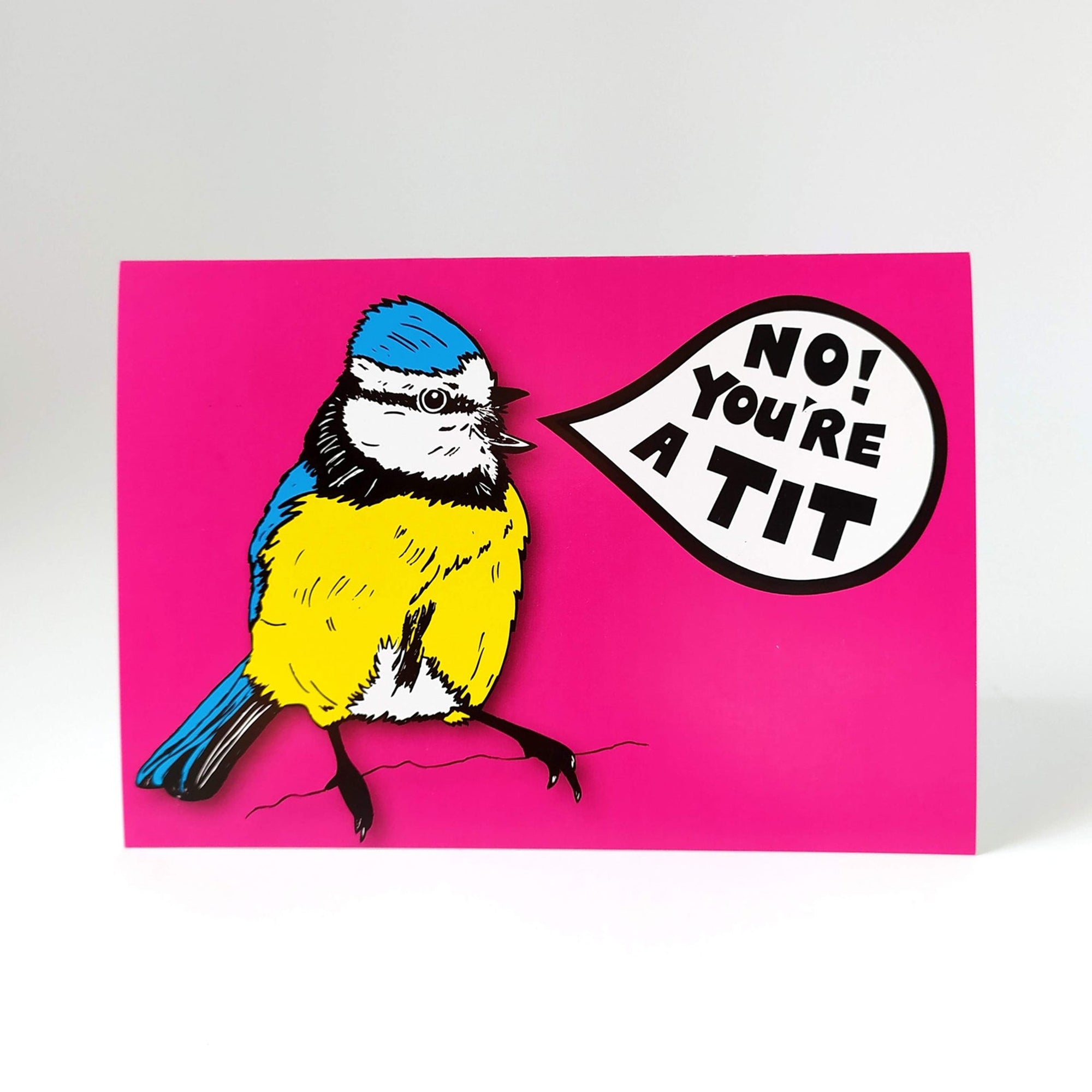 No! You’re a tit card
