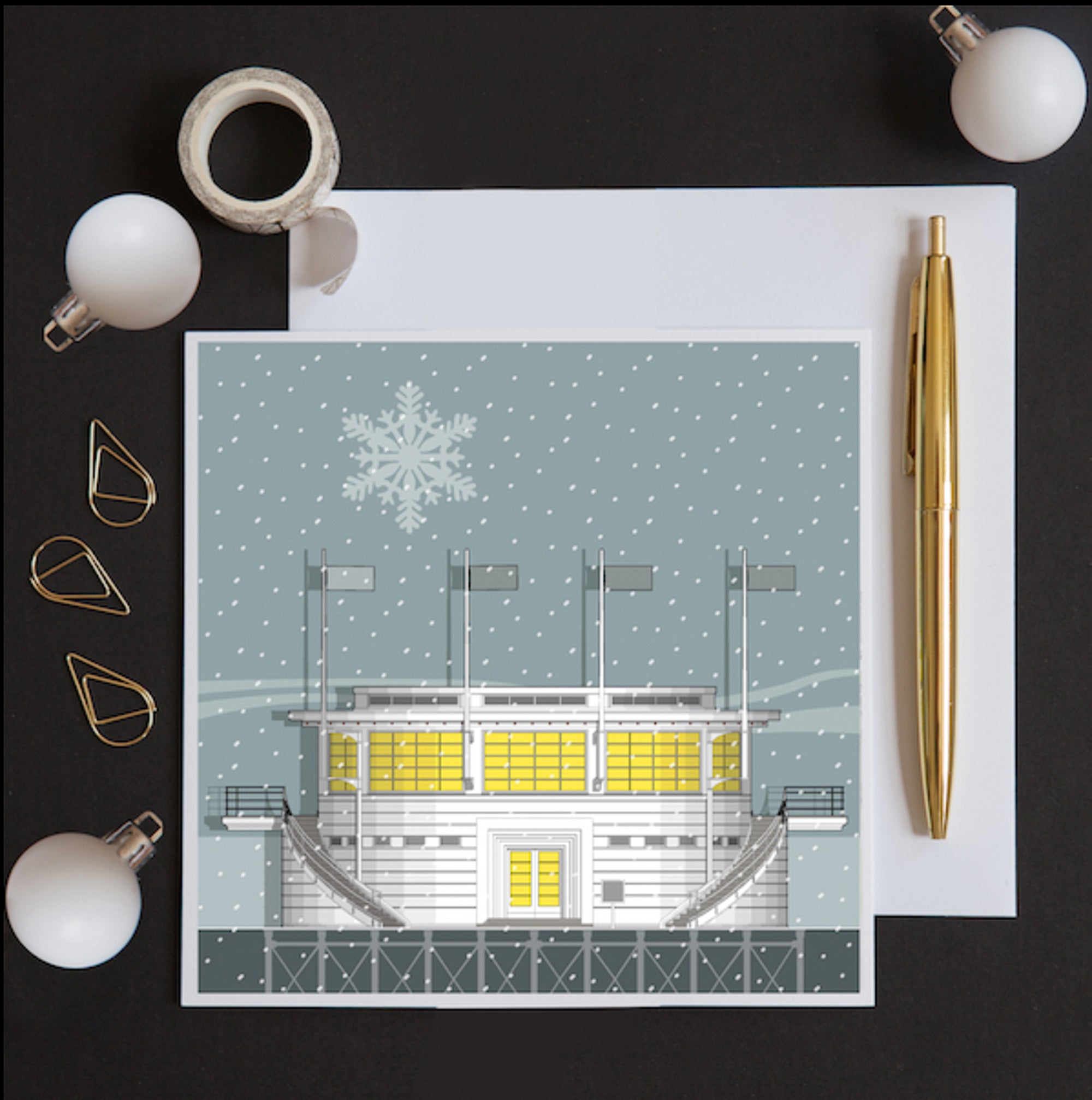 Worthing Pier Southern Pavilion Christmas card