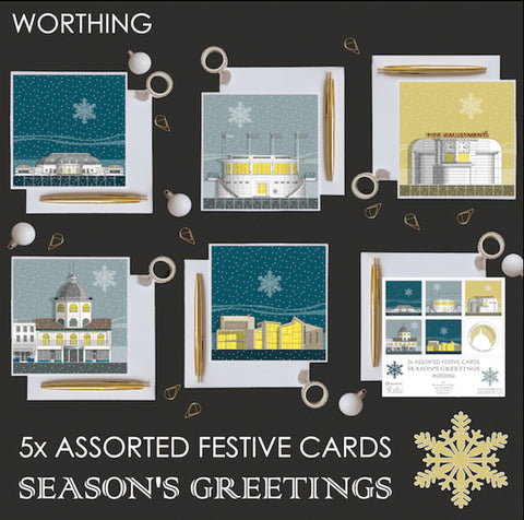 Worthing Christmas card pack
