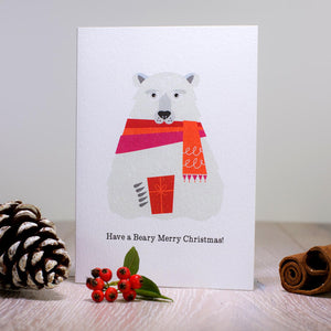 Polar Bear Christmas card - Inspired 