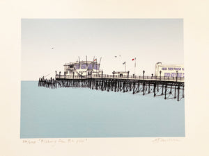 Fishing From the Pier print