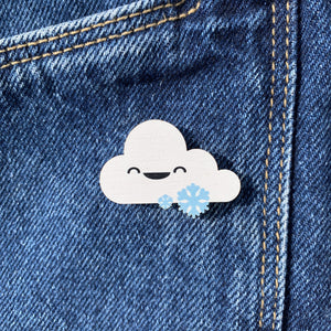 Snow cloud pin