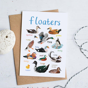 Floaters card