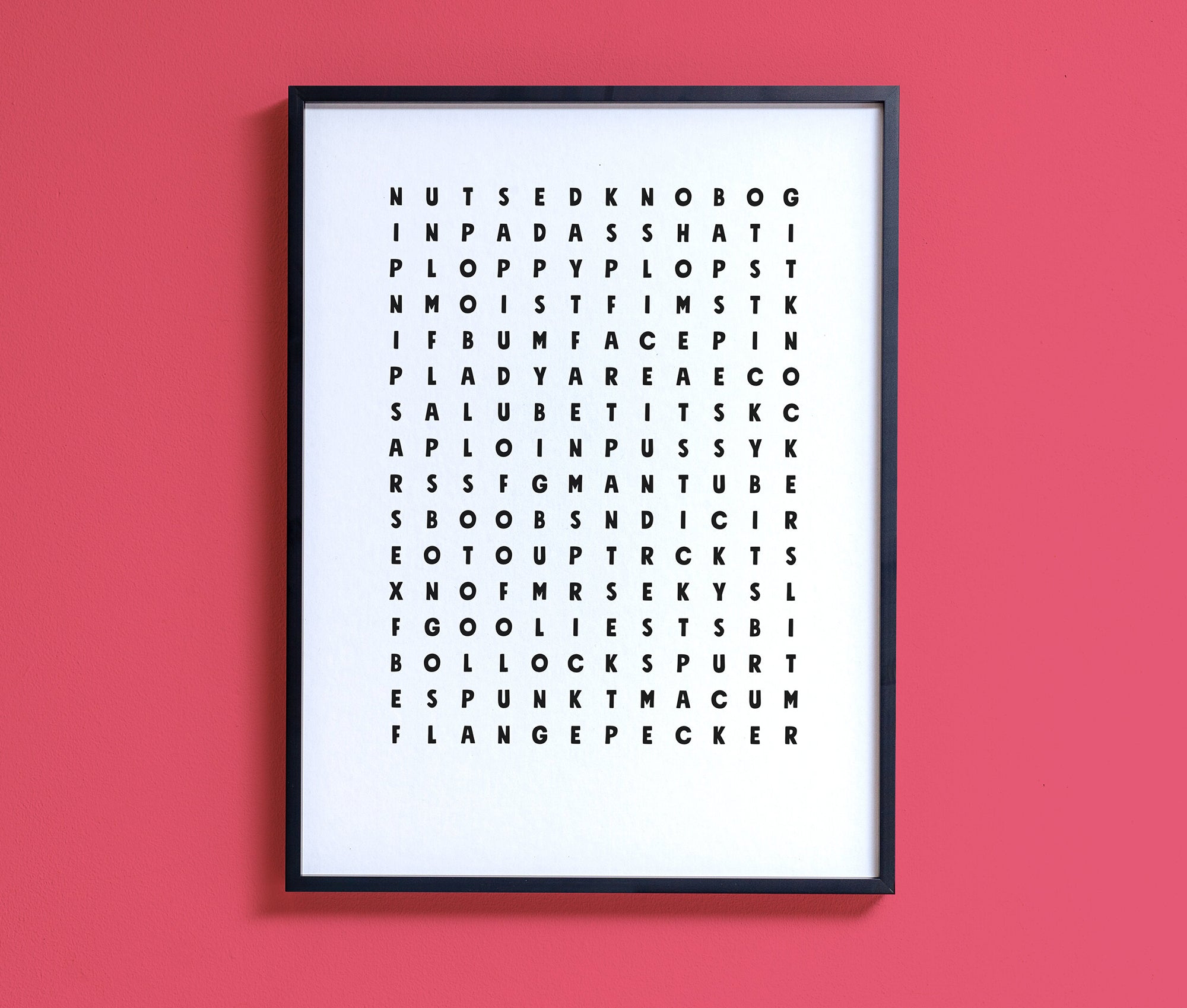 Rude Word Search print - Inspired 