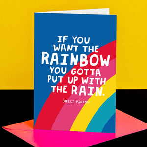 Dolly Parton quote greetings card