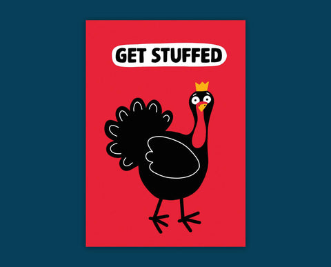 Get Stuffed Christmas card - Inspired 