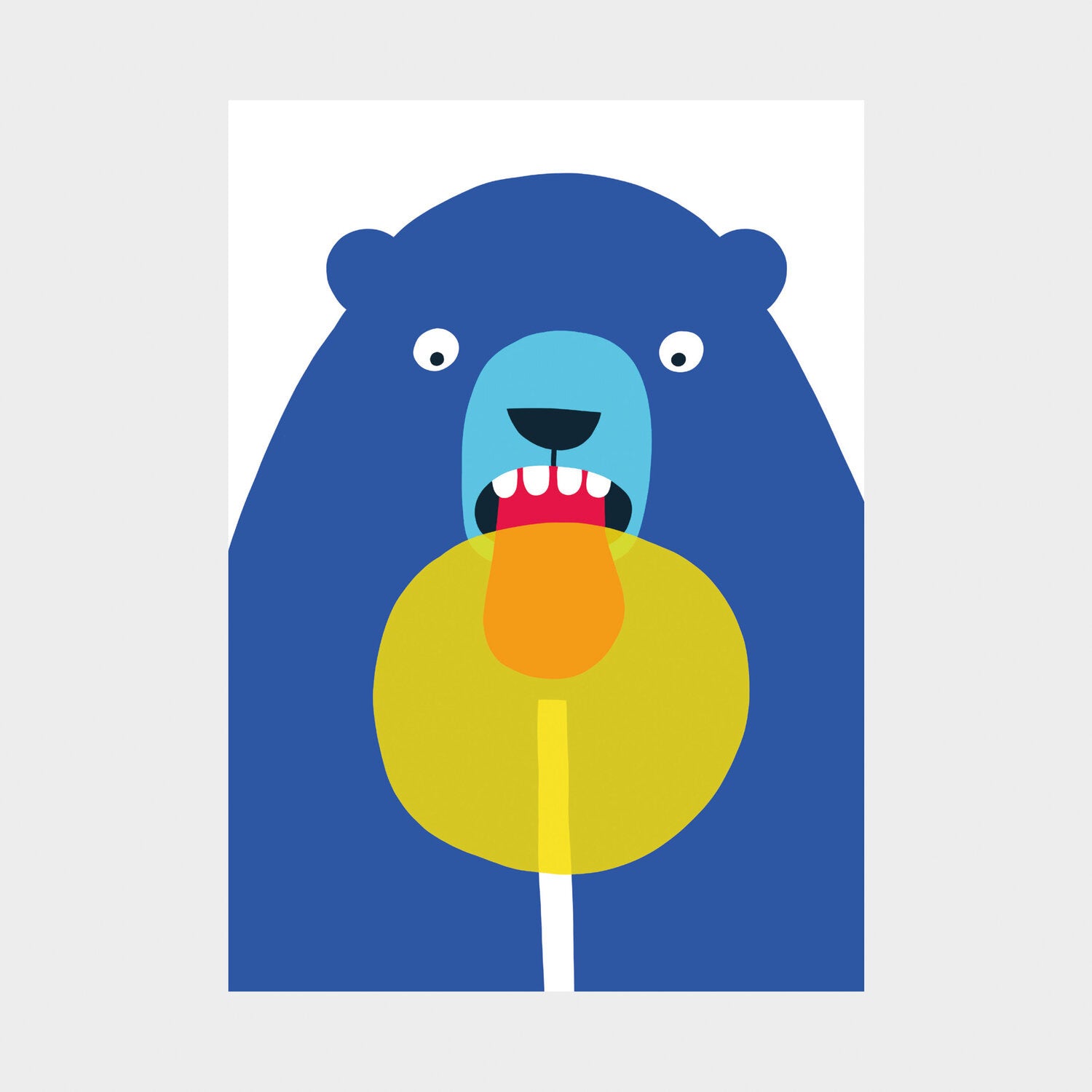 Lolly Bear greetings card - Inspired 