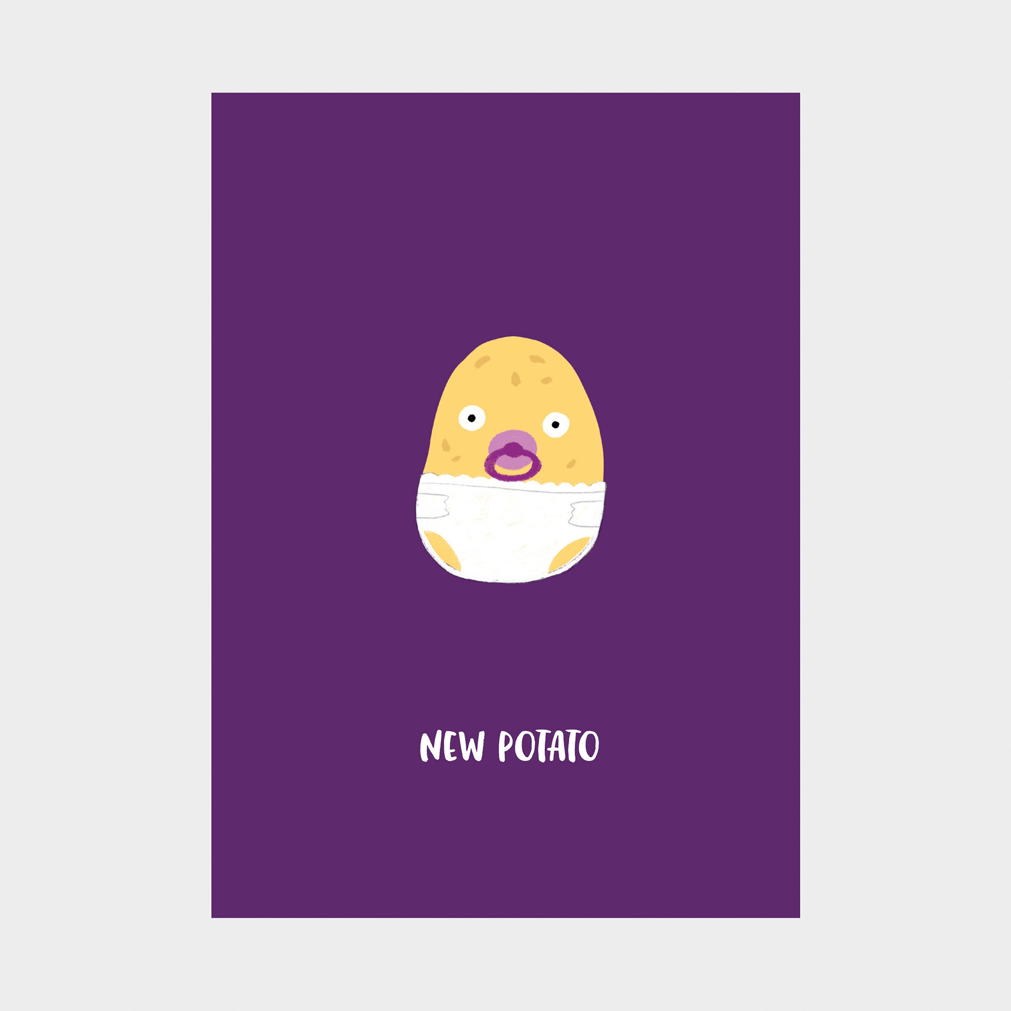 New potato greetings card - Inspired 
