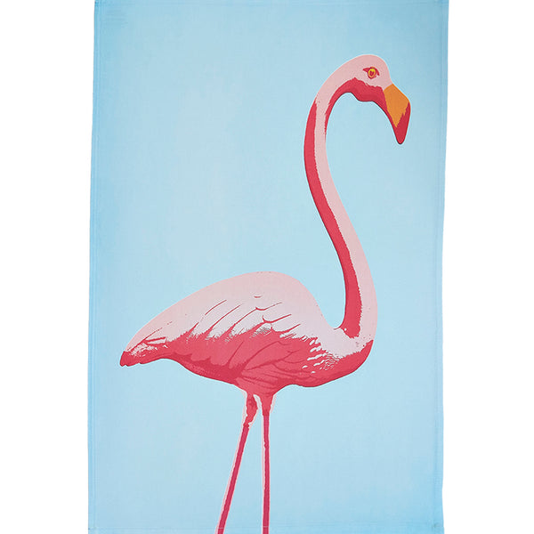 Fernando Flamingo tea towel