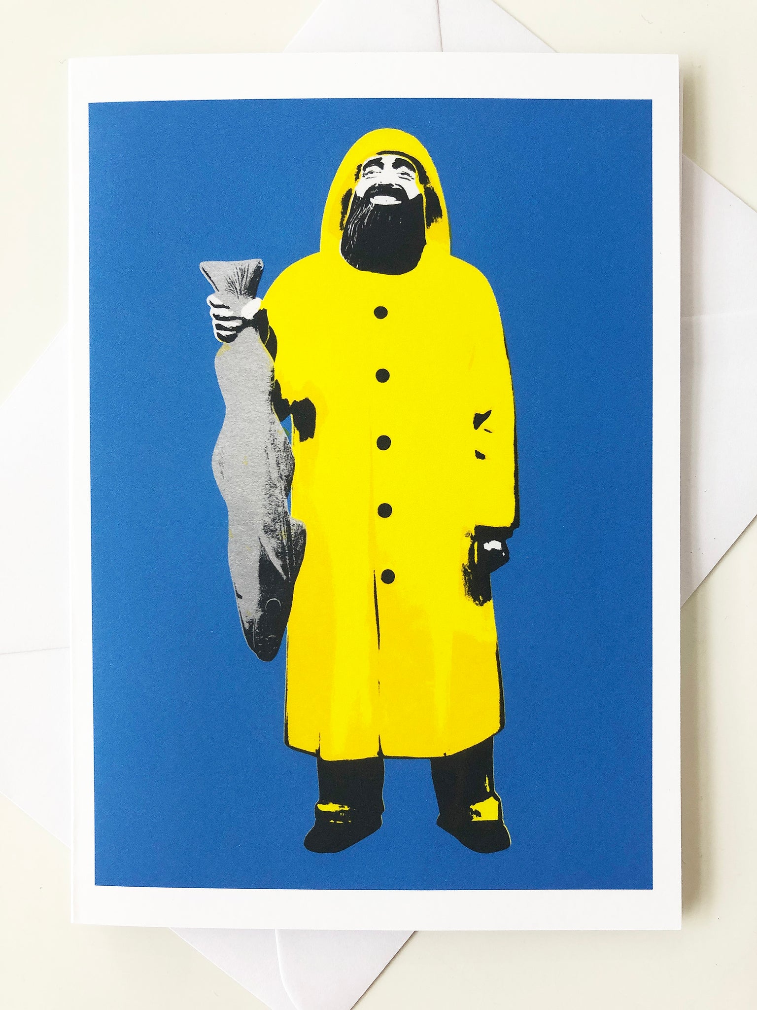 Fisherman greetings card - Inspired 