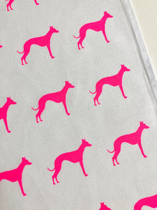 Whippet tea towel