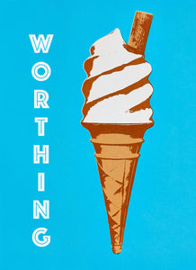 Worthing Ice Cream A4 giclee print