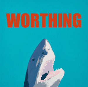Worthing Shark A4 giclee print