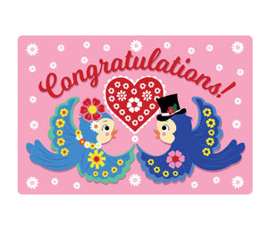 Congratulations vintage style greetings card