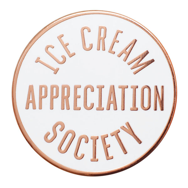 Ice Cream Appreciation Society pin