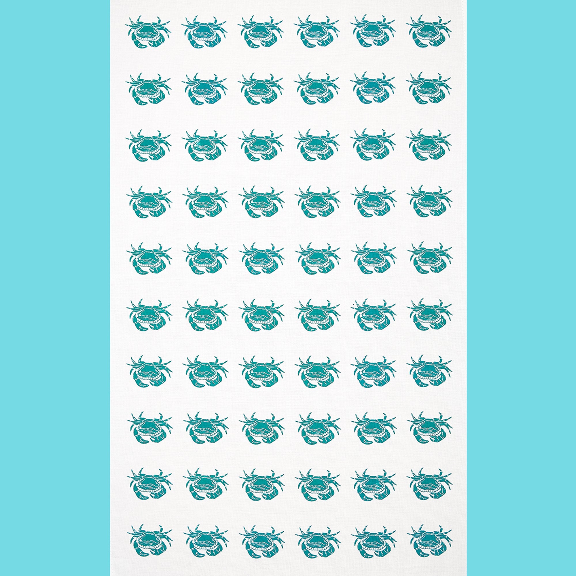 Crab tea towel