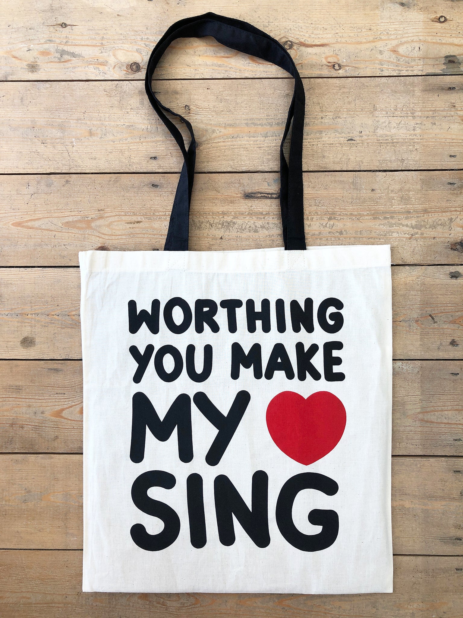 Worthing You make My Heart Sing tote bag