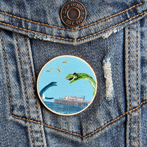 Dippy Finds Love pin badge