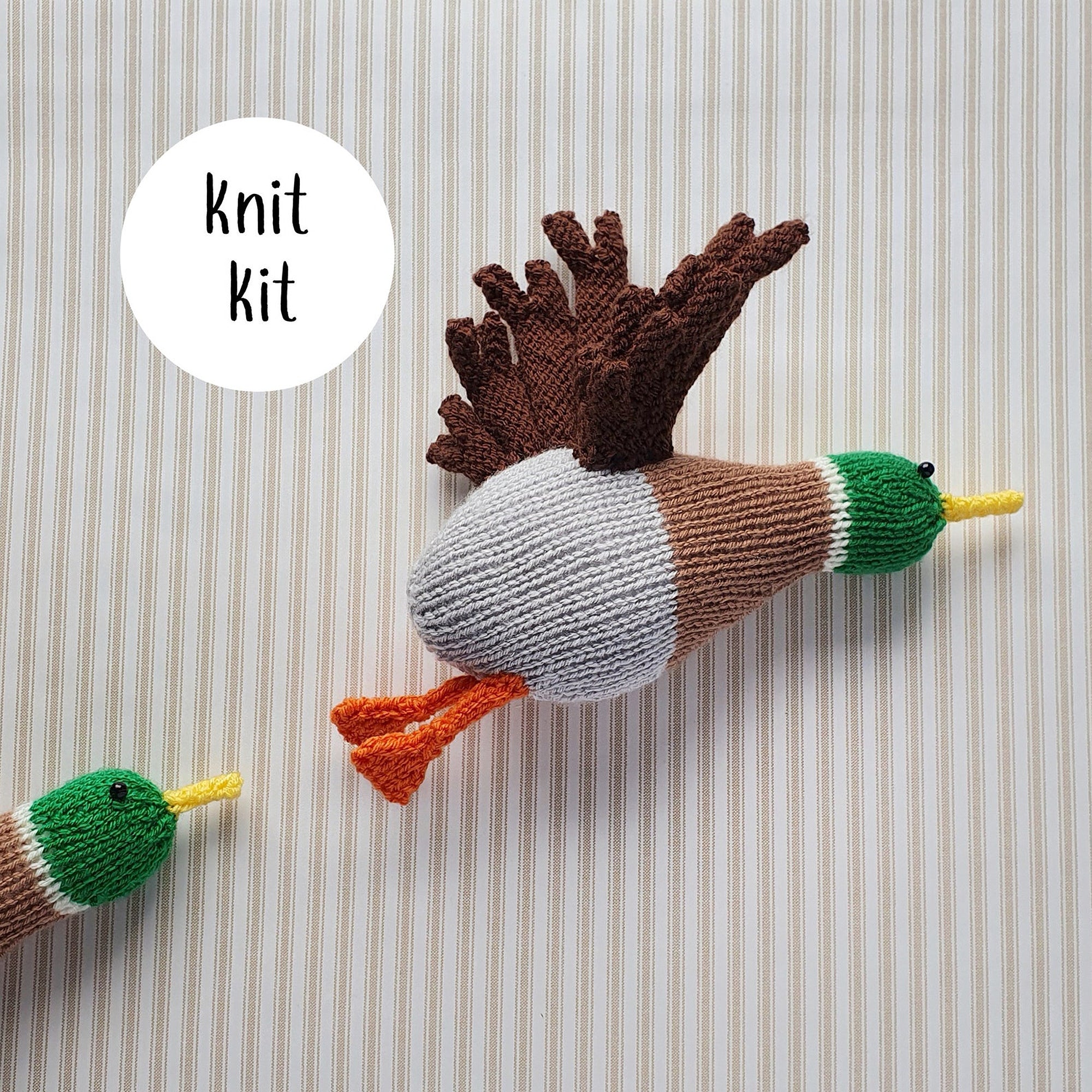 Fred the flying duck knit kit