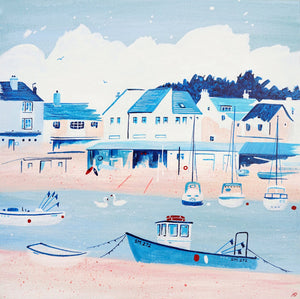 Shoreham in Blue greetings card