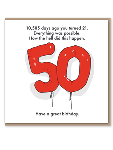 50th birthday card