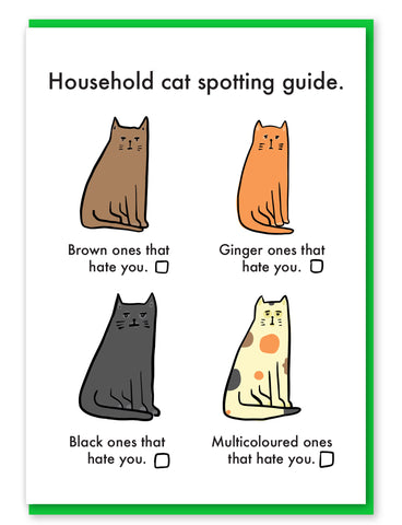 Cat spotting card