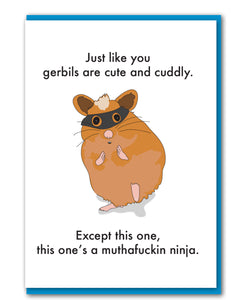 Ninja Gerbil card