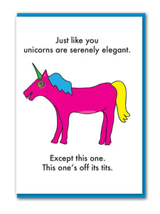 Serene Unicorn card