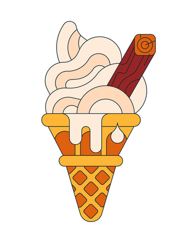 Ice Cream A3 print
