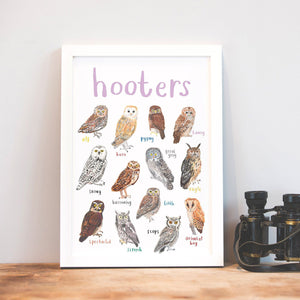 Hooters A4 print