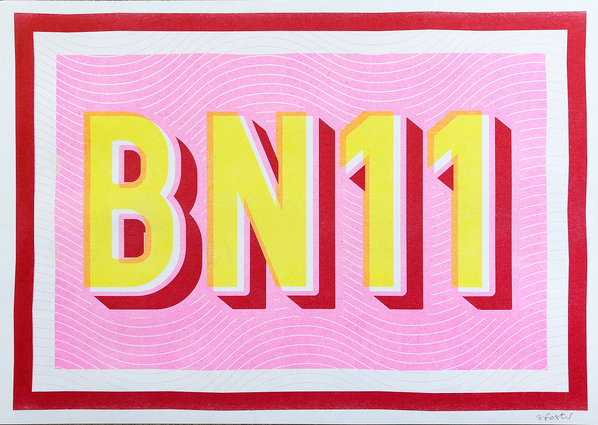 BN11 risograph A3 print