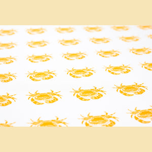 Crab tea towel